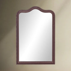 Raw antique iron framed mirror in a classic shape.